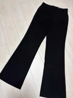 ZARA スラックス　ブラック　フレアパンツ