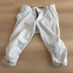 Rawlings ホワイトパンツ 裾ダメージあり