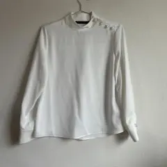 【美品】ZARA BASIC ホワイト 長袖 シャツ