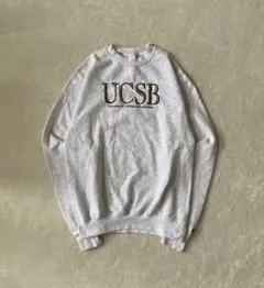 チャンピオン UCSB ロゴ入り グレー トレーナー S 古着