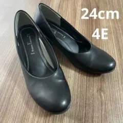 Romeo valentino 黒 24.0 EEEE ビジネス フォーマル