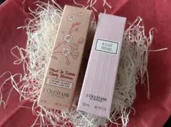 【箱入り】ロクシタン ハンドクリーム　ローズ&チェリーブロッサム　2本セット