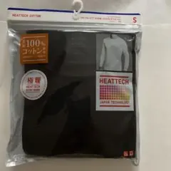 HEATTECH クルーネックT（九分袖) Sサイズ　ブラック