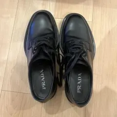 PRADA プラダ ブラッシュド レザー ダービー シューズのサムネイル