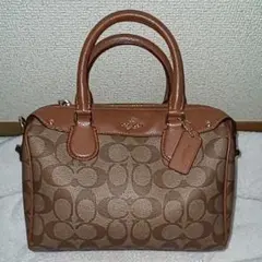 COACH コーチ ミニボストンバッグ シグネチャー