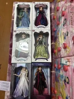 ディズニーストア アナと雪の女王 リミテッドドール アナ＆エルサ8体