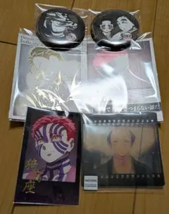 鬼滅の刃 お楽しみくじ dining 57mm缶バッジ童磨 恋雪&慶蔵 猗窩座