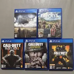 【再値下げ】PS4 5本COD.BO3BO4.WW2. FF15.ファークライ5