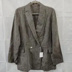 raregem レアジェム　麻100％ ジャケット グレー 　LL