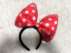★美品★ディズニーカチューシャ ミニー リボン