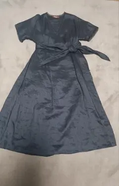 2023 Max Mara 白タグ 半袖ワンピース 黒 ストレッチ Mチャーム