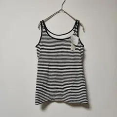 新品タグ付 UNIQLO ユニクロ ブラタンクトップ ブラトップ ボーダー(M)