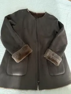 SHIPS★リバーシブルムートンコート