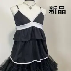 Y2K平成ギャル　フェアリーグランジ　モノトーンキャミソール