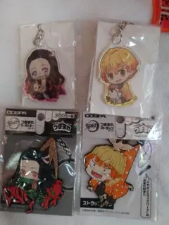 鬼滅の刃　アクキー＆ラバスト　我妻善逸＆竈門禰豆子