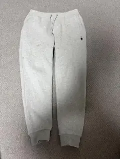ポロロゴ刺繍 グレー スウェットパンツ