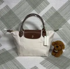 《LONGCHAMP》ル　プリアージュ ハンドバッグ S/白