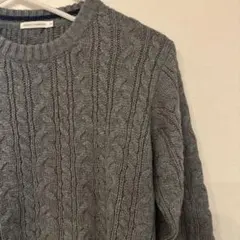 1725s3【ブラウニースタンダード】ケーブルニット/美品 定番デザイン メンズ