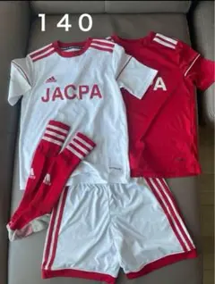 ジャクパ　JACPA サッカー　ウェア JACPAジャクパサッカーユニフォーム青×白×白160サイズ - メルカリ