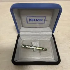 498 KENZO ネクタイピン ペイズリー柄 グリーン ゴールドカラーのサムネイル