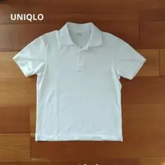 ユニクロ　ドライカノコポロシャツ　男女兼用　Sサイズ　白　UNIQLO
