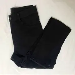 ユニクロ ハイウエスト スキニーデニム 黒（XS）