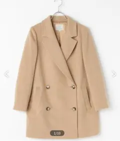 ミドル丈コート　ベージュ