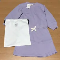 プティマイン★スウェットスカートセットアップ★巾着袋付き★110cm★3点セット