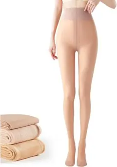 タイツ 肌色 裏起毛 フェイクタイツ  ストッキング風 美脚タイツ 着圧タイツ