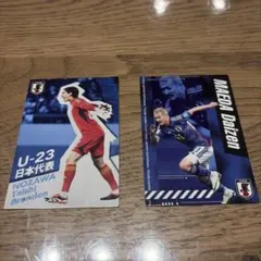 サッカー日本代表 カルビーカード 野澤大志ブランドン 前田大然