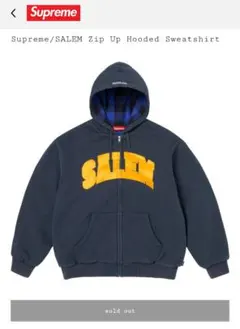 【即日発送】Supreme x SALEM Zip Up Hooded Supreme SALEM zip up hooded sweatshirt - メルカリ