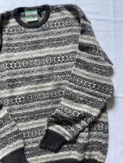 80s アイルランド製　アルパカ　ニット　セーター