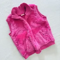 BOOGIEWOOGIEピンクファーベストY2K韓国ファッションストリートギャル