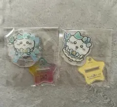 まじかるちいかわアクスタにもなるホログラムアクリルキーホルダー　ハチワレ