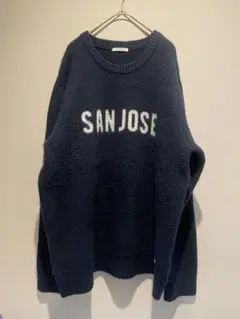 BAYFLOW SAN JOSE クルーネックセーター ネイビー