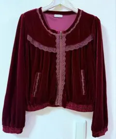 新品axesfemmeベロアブルゾンkawaii.Chalmiereポエティック