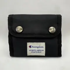 Champion 三つ折り財布 ブラック イエロー