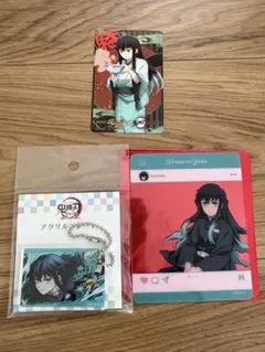 鬼滅の刃全集中展　時透無一郎　SNS風クリアカード/アクリルプレート　宅麺カード