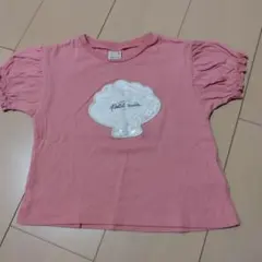 petit main シェルモチーフ Tシャツ ピンク 100のサムネイル