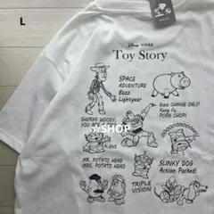 ディズニー ピクサー トイストーリー キャラ集合 半袖tシャツ Lのサムネイル