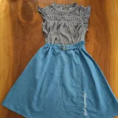 m*6様 ノースリーブ ワンピース ギンガムチェック 160㌢ ALGY