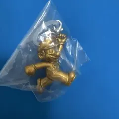 マリオ ゴールド マスコット キーホルダー　めじるしアクセサリー