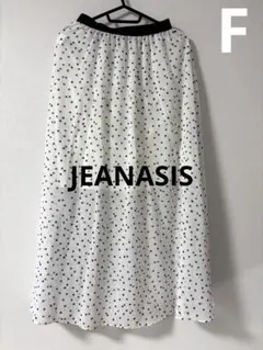 JEANASIS レディース　シースルー　水玉フレアロングスカート　フリーサイズのサムネイル
