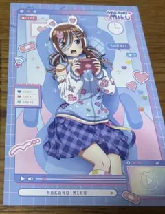 五等分の花嫁 配信者なりきり ポストカード 中野三玖