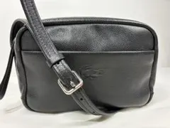 LACOSTE シティコート ショルダーバッグ ブラック　レザー　サコッシュのサムネイル