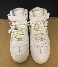 ⭐︎NIKE Air Force1/82/ハイカット白レザー/28.5