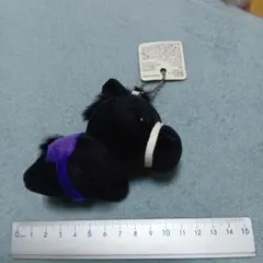 競走馬 マスコット キーホルダー 黒 ぬいぐるみ