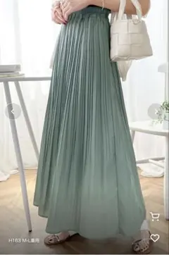 クラシカルエルフ　プリーツスカートグリーン　M-L