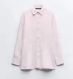 新品　ZARA シャツ　リネンシャツ　ブラウス
