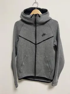 テックフリース フルジップ フーディ パーカー ヘザーグレー M